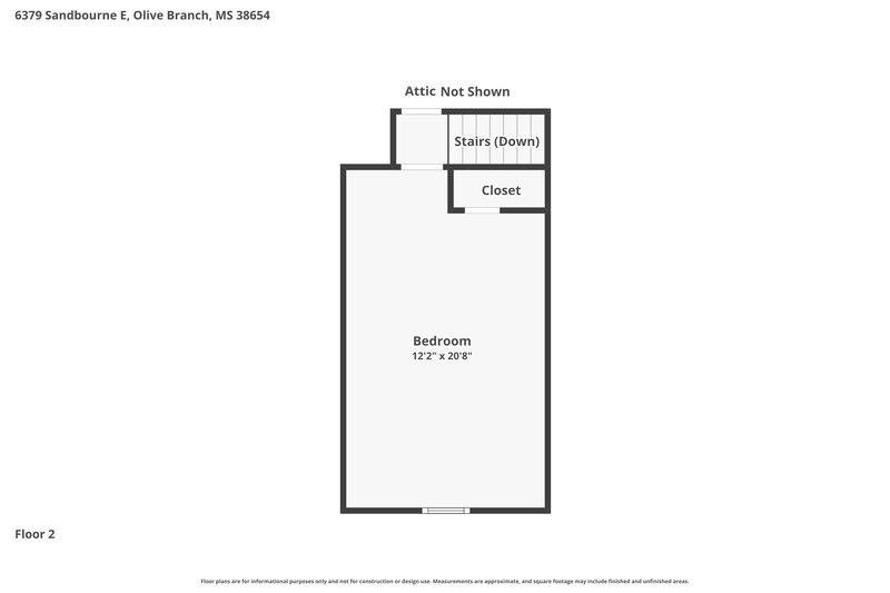 1,970/Mo, 6379 Sandbourne E Olive Branch, MS 38654 Floor Plan View 2