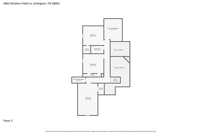 2,435/Mo, 4663 Shadow Field Ln Arlington, TN 38002 Floor Plan View 2