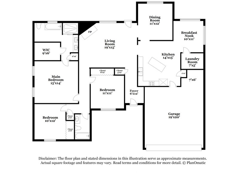 1,910/Mo, 430 Cherry Hollow Cv Cordova, TN 38018 Floor Plan View