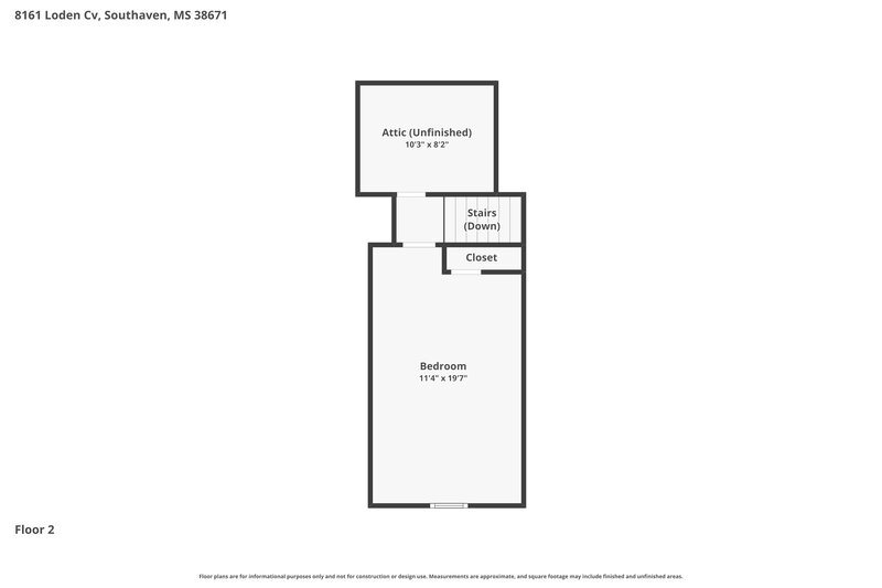 2,040/Mo, 8161 Loden Cv Southaven, MS 38671 Floor Plan View 2