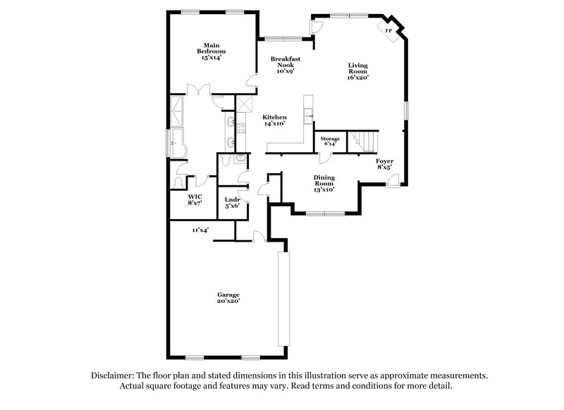 2,425/Mo, 2747 Mariah Ln Southaven, MS 38672 Floor Plan View