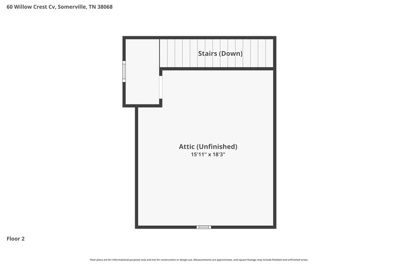 2,010/Mo, 60 Willow Crest Cv Somerville, TN 38068 Floor Plan View 2
