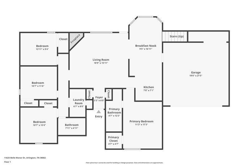 0/Mo, 11625 Belle Manor Dr Arlington, TN 38002 Floor Plan View