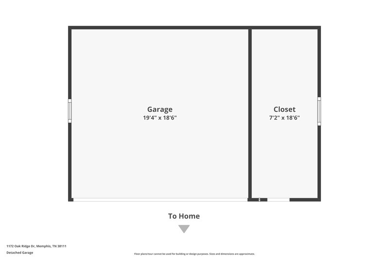1,505/Mo, 1172 Oak Ridge Dr Memphis, TN 38111 Floor Plan View