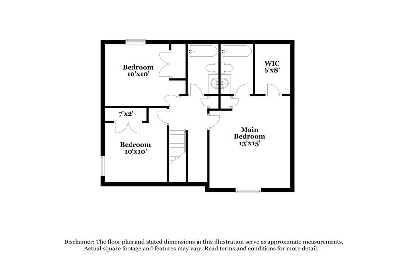 1,680/Mo, 7299 Red Maple Dr Olive Branch, MS 38654 Floor Plan View 2
