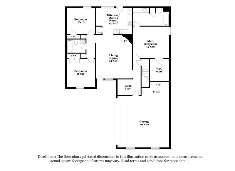 1,805/Mo, 7317 Pecan Meadow Dr E Olive Branch, MS 38654 Floor Plan View