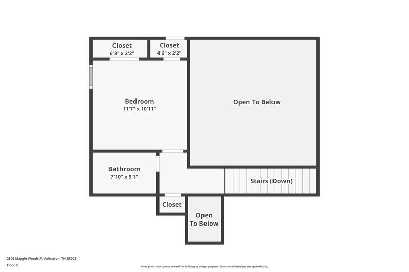 1,445/Mo, 2806 Maggie Woods Pl Arlington, TN 38002 Floor Plan View 2