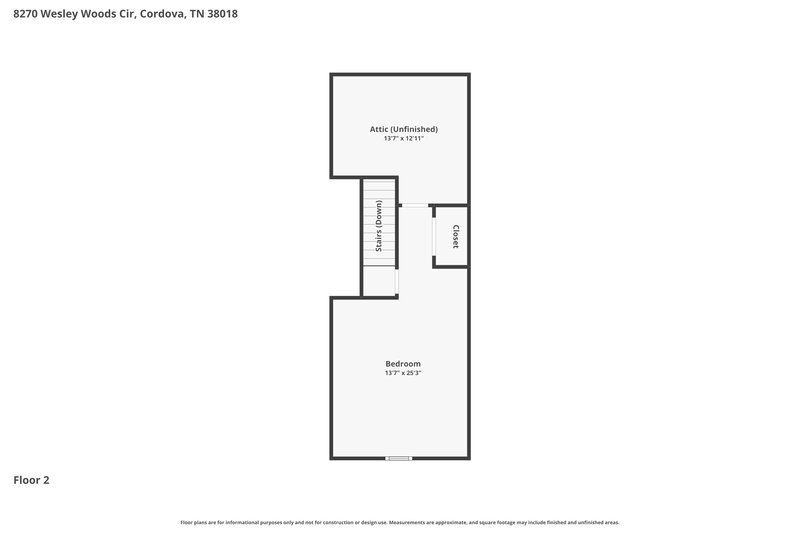 2,240/Mo, 8270 Wesley Woods Cir Cordova, TN 38018 Floor Plan View 2