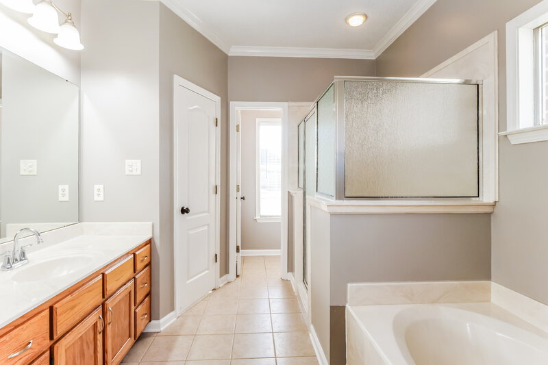 2,240/Mo, 8270 Wesley Woods Cir Cordova, TN 38018 Main Bathroom View