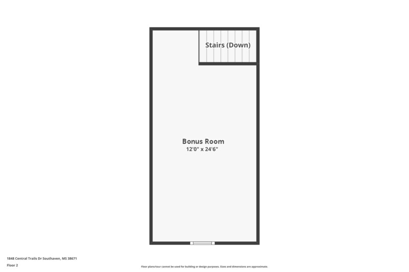 2,035/Mo, 1848 Central Trails Dr Southaven, MS 38671 Floorplan View 2