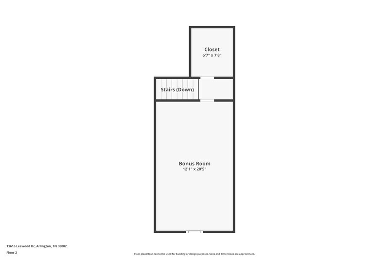 1,910/Mo, 11616 Leewood Dr Arlington, TN 38002 Floorplan View 2