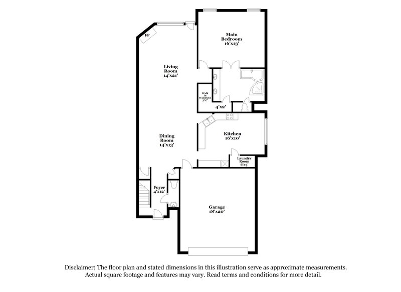 2,690/Mo, 7510 Bakers Glenn Ln Cordova, TN 38018 Floor Plan View