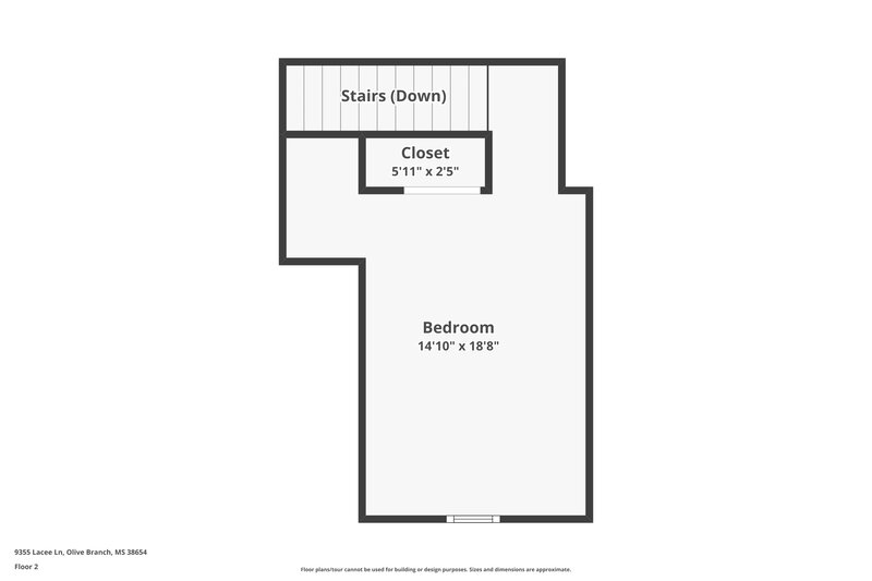 1,960/Mo, 9355 Lacee Ln Olive Branch, MS 38654 Floor Plan View 2