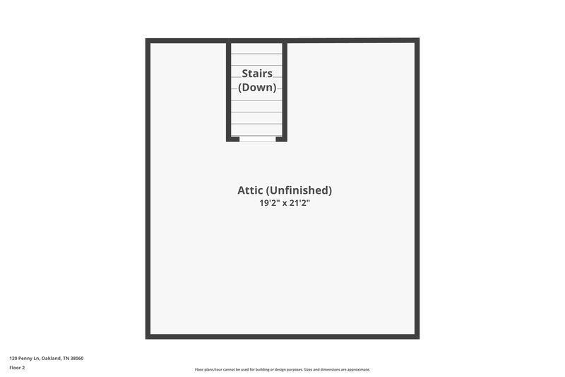 1,740/Mo, 120 Penny Ln Oakland, TN 38060 Floor Plan View 2