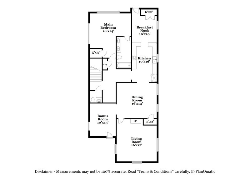 2,470/Mo, 2057 Vinton Ave Memphis, TN 38104 Floor Plan View