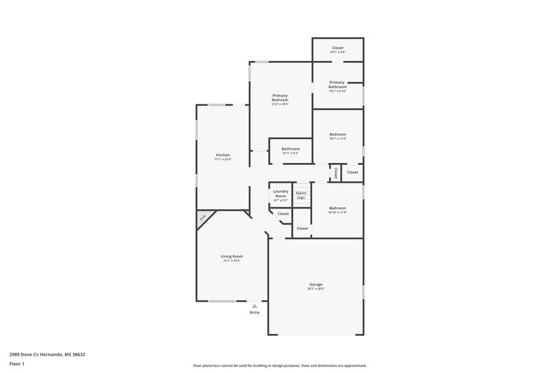 1,920/Mo, 2989 Dove Cv Hernando, MS 38632 Floor Plan View