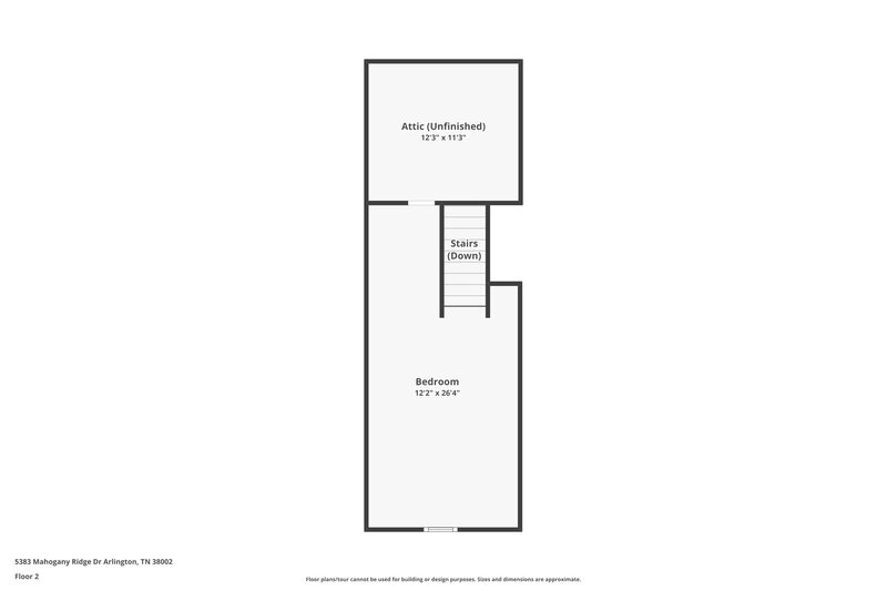 2,100/Mo, 5383 Mahogany Ridge Dr Arlington, TN 38002 Floor Plan View 2