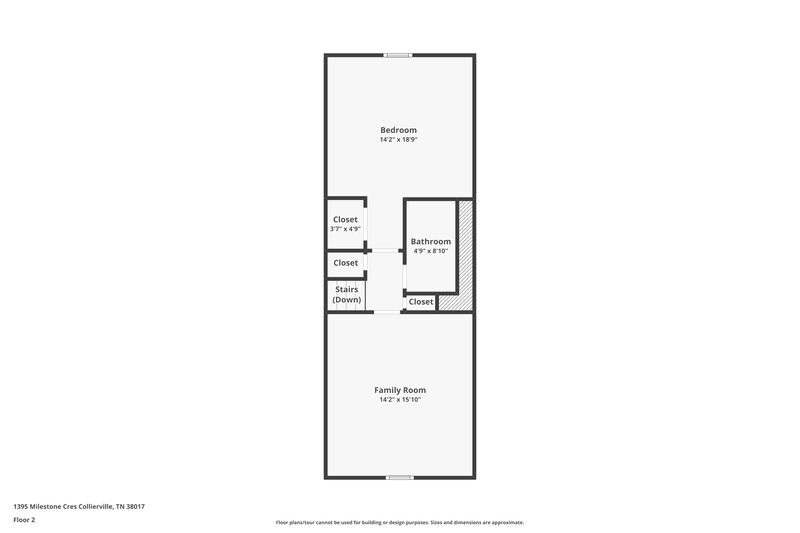 2,500/Mo, 1395 Milestone Cir Collierville, TN 38017 Floor Plan View 2