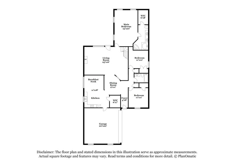 2,325/Mo, 2720 Graystone Dr Southaven, MS 38671 Floor Plan View