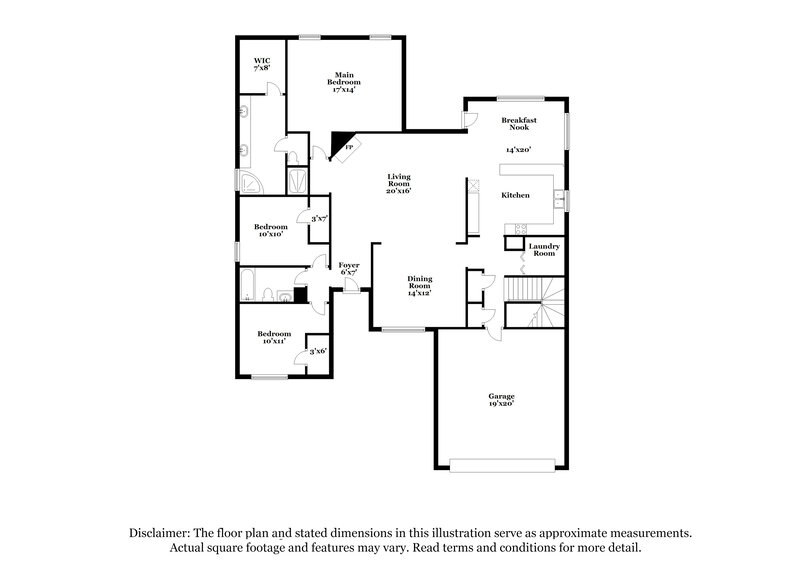 2,350/Mo, 8633 Meadow Green Dr Cordova, TN 38016 Floorplan View