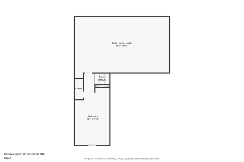 1,880/Mo, 9882 Wynngate Dr Olive Branch, MS 38654 Floorplan View 2
