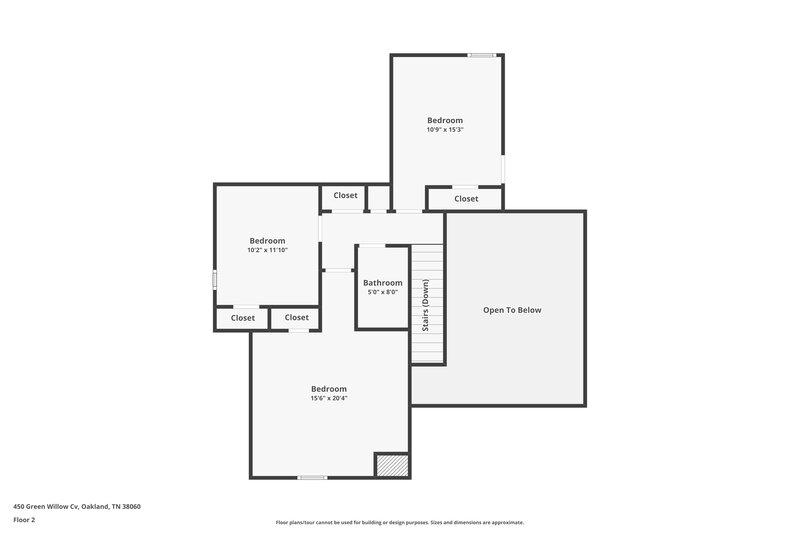 2,230/Mo, 450 Green Willow Cv Oakland, TN 38060 Floor Plan View 2