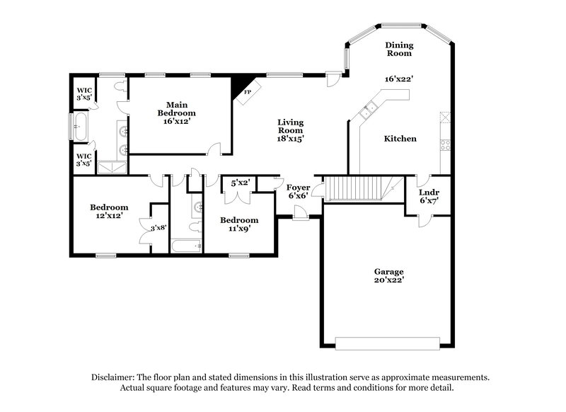 3,120/Mo, 2552 Pyramid Dr Southaven, MS 38672 Floor Plan View