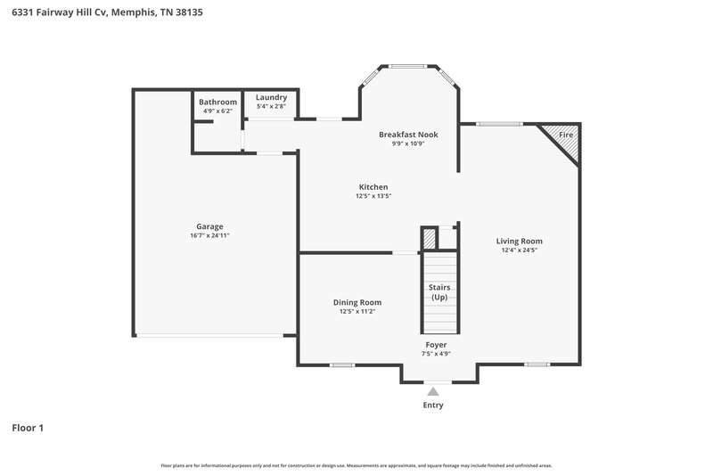 2,295/Mo, 6331 Fairway Hill Cv Bartlett, TN 38135 Floor Plan View