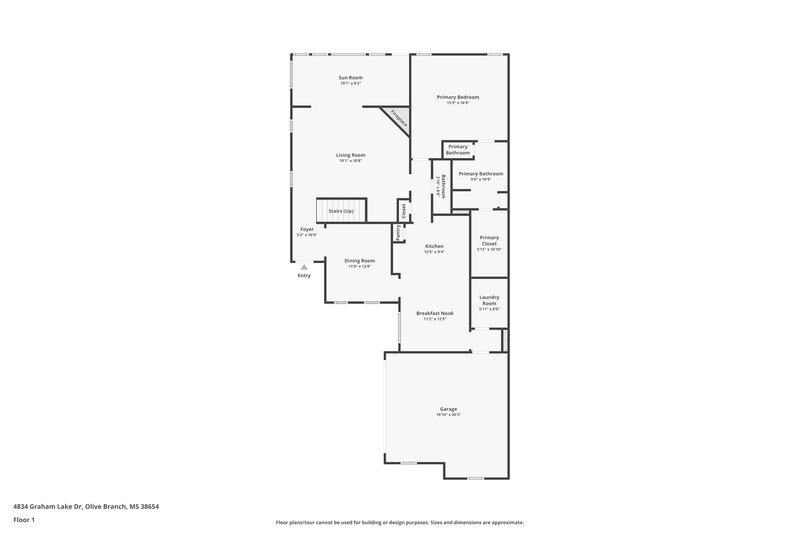 0/Mo, 4834 Graham Lake Drive Olive Branch, MS 38654 Floor Plan View