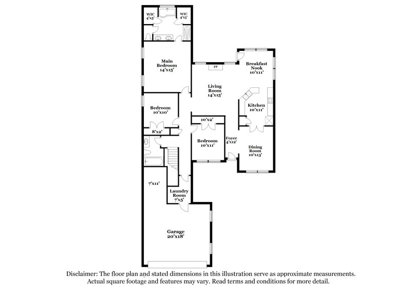 2,165/Mo, 3075 N Wren St Hernando, MS 38632 Floor Plan View