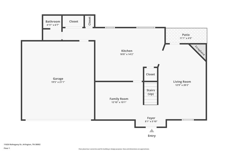 2,135/Mo, 11626 Mahogany Dr Arlington, TN 38002 Floorplan View