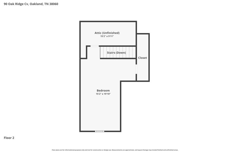 1,975/Mo, 90 Oak Ridge Cove Oakland, TN 38060 Floor Plan View 2