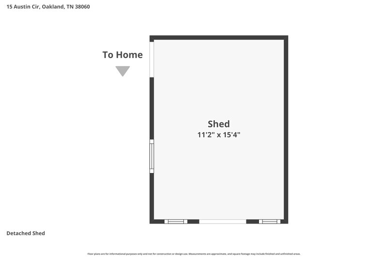 2,290/Mo, 15 Austin Cir Oakland, TN 38060 Floor Plan View