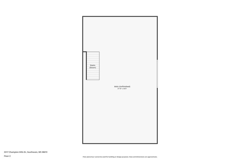 1,990/Mo, 3317 Champion Hills Drive Southaven, MS 38672 Floor Plan View 2