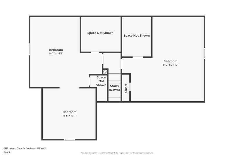 2,275/Mo, 5727 Hunters Chase Southaven, MS 38672 Floor Plan View