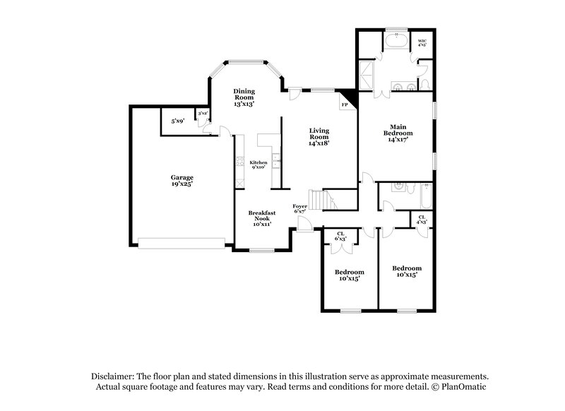 3,030/Mo, 9094 William Paul Dr Olive Branch, MS 38654 Floor Plan View