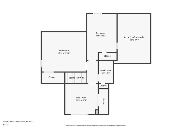 2,185/Mo, 4266 Markston Drive Southaven, MS 38672 Floor Plan View