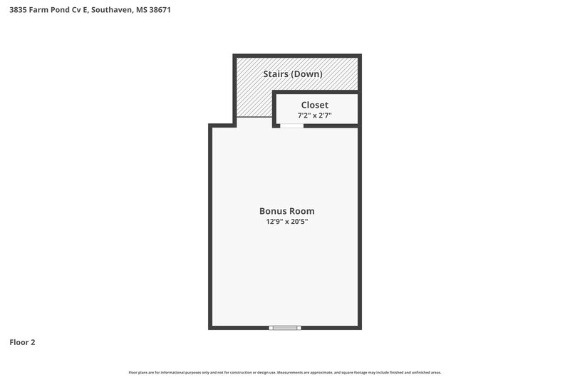 2,045/Mo, 3835 Farm Pond Cv E Southaven, MS 38671 Floor Plan View 2