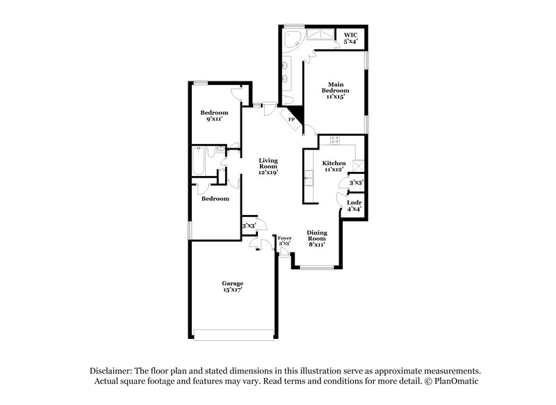 1,775/Mo, 1421 Hemlock Dr Southaven, MS 38671 Floor Plan View
