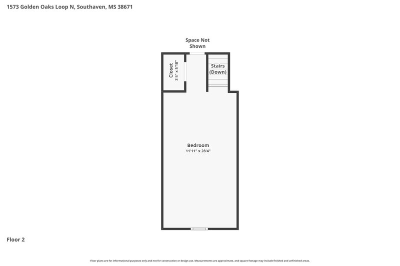 2,365/Mo, 1573 Golden Oaks Loop N Southaven, MS 38671 Floor Plan View 2
