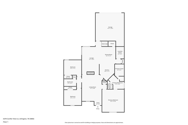 2,660/Mo, 5279 Conifer View Ln Lakeland, TN 38002 Floor Plan View