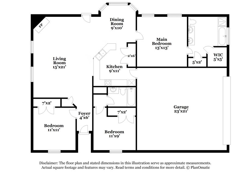 1,655/Mo, 4255 Man Of War Dr Southaven, MS 38671 Floor Plan View