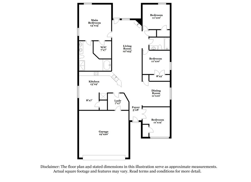 1,930/Mo, 3252 E Hartland Dr Southaven, MS 38672 Floor Plan View