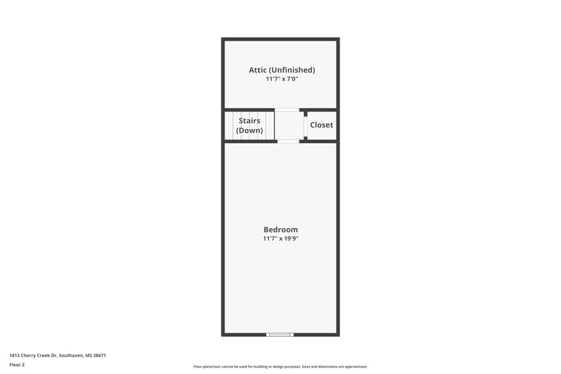 2,400/Mo, 1813 Cherry Creek Dr Southaven, MS 38671 Floor Plan View 2