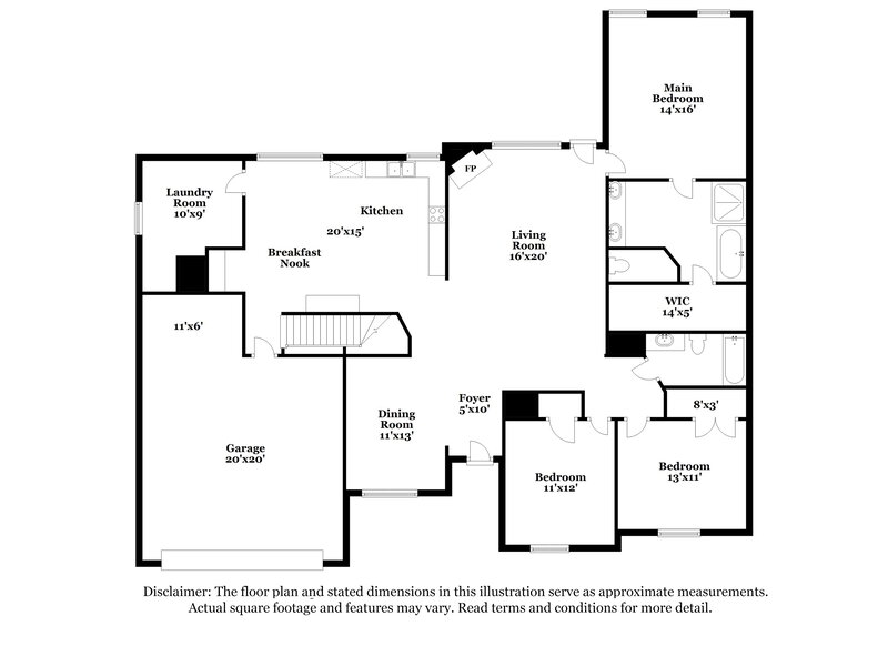 3,230/Mo, 2729 Fletcher Crest Cv Cordova, TN 38016 Floor Plan View
