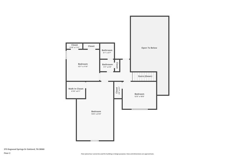 2,470/Mo, 375 Dogwood Springs Dr Oakland, TN 38060 Floor Plan View 2