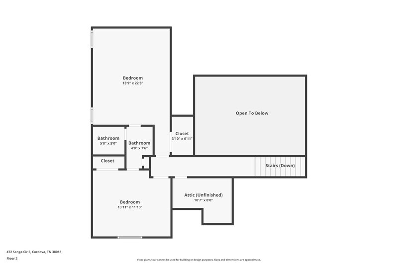 2,370/Mo, 472 Sanga Cir E Cordova, TN 38018 Floor Plan View 2