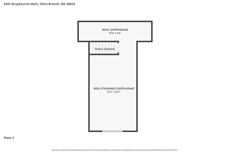 2,005/Mo, 6391 Braybourne Main Olive Branch, MS 38654 Floor Plan View 2