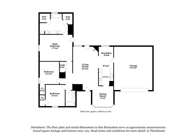 1,860/Mo, 8057 Sundown Ln Bartlett, TN 38133 Floor Plan View