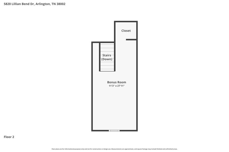 2,270/Mo, 5820 Lillian Bend Dr Arlington, TN 38002 Floor Plan View 2